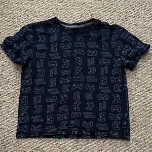 Old Navy Navy Blue Gaming Print T-Shirt